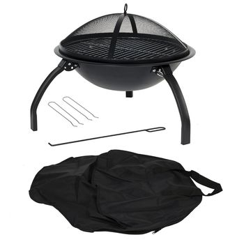Camping Firepit With Grill, Folding Legs And Bag, 3 of 5