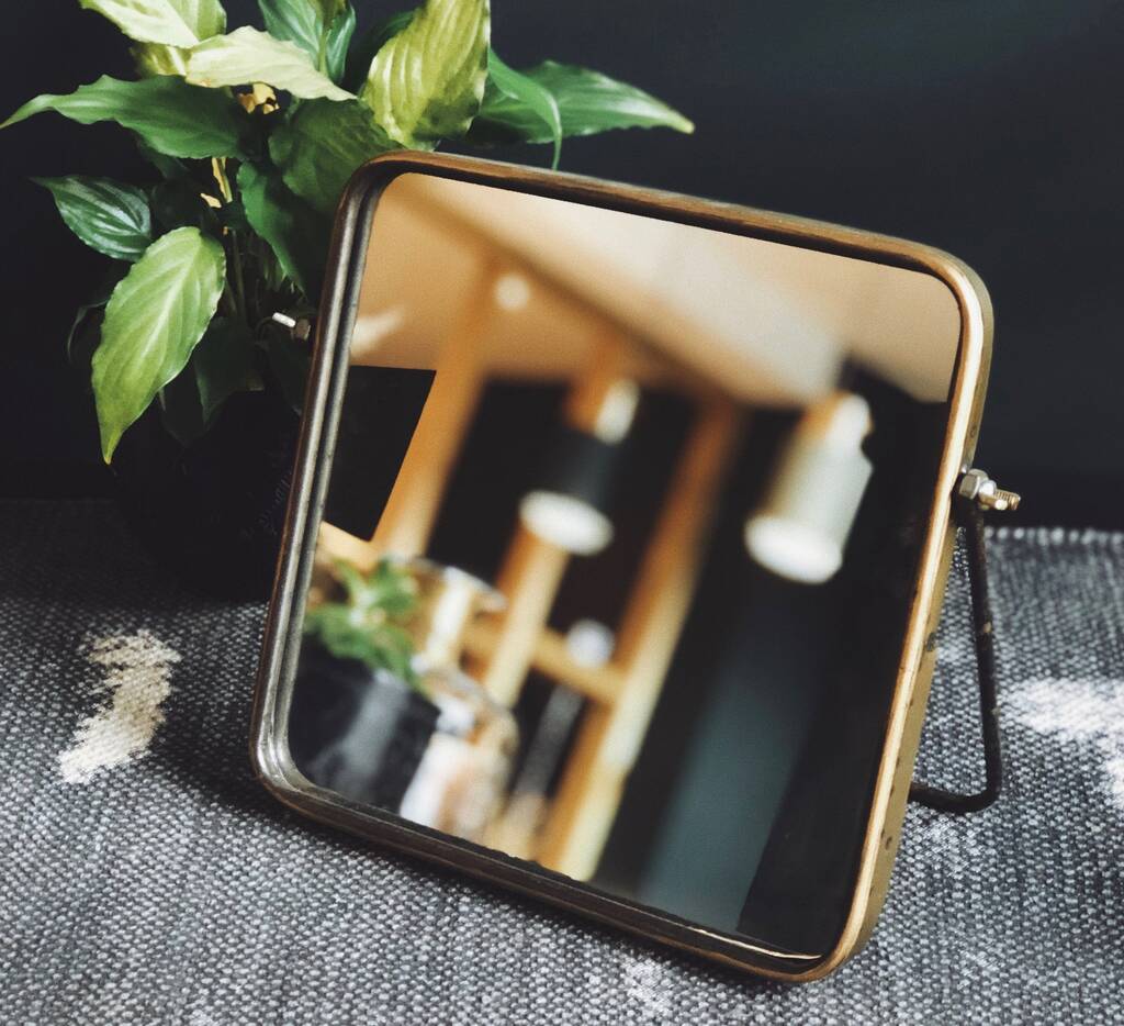 Square Gold Vanity Mirror By The Forest & Co