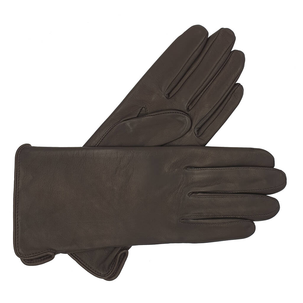 Eve. Women's Silk Lined Leather Gloves By Southcombe Gloves