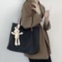 Work Nylon Waterproof Shoulder Shopping Work Everyday Tote Bag, thumbnail 3 of 7