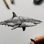 Shark Illustration Print, thumbnail 5 of 8
