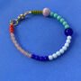 Colourful Beaded Bracelet Multicolour, thumbnail 2 of 3