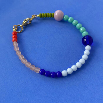 Colourful Beaded Bracelet Multicolour, 2 of 3