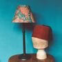 Green Floral Block Print Tapered Lampshade, thumbnail 1 of 3