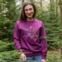 Embroidered Rainbow Snowflake Christmas Jumper, thumbnail 6 of 7