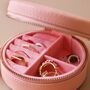 Personalised Name Mini Round Travel Jewellery Case, thumbnail 10 of 10