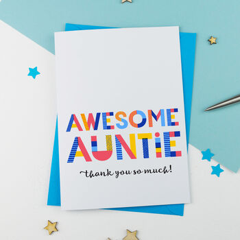 Awesome Auntie Personalised Card, 2 of 2