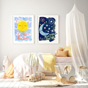 Moon And Stars Kids Print, 7 of 8
