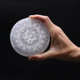 Lotus Mandala Selenite Charging Plate | 10cm, thumbnail 3 of 3