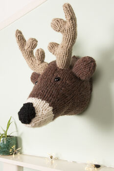 Giant Deer Head Knitting Kit, 4 of 8