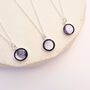 Tiny Personalised Sterling Silver Moon Phase Necklace, thumbnail 2 of 11