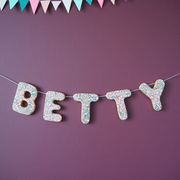 Personalised Clay Flower Name Garland, 7 of 9