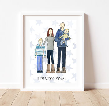 Personalised Family Illustration Print, 10 of 10