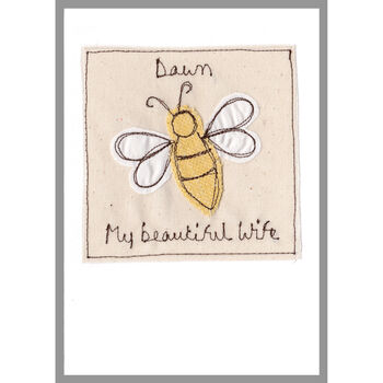 Personalised Bumble Bee Birthday Card For Her Or Him, 3 of 12