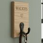 Personalised Solid Oak Or Walnut Wall Hook, thumbnail 3 of 8