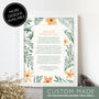 Personalised 'Use Your Own Words' Floral Print, thumbnail 6 of 12