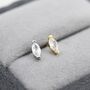 Sterling Silver Marquise Clear Cz Stud Earrings, thumbnail 2 of 11