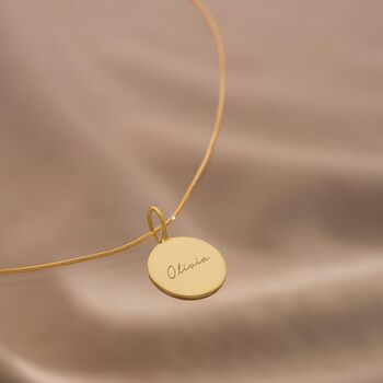 Sia Sterling Silver Snake Chain Personalised Necklace, 4 of 12