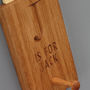 Classic Personalised Engraved Oak Shaker Hook, thumbnail 3 of 3