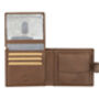 Personalised English Hide Leather Brown Wallet Trifold, thumbnail 7 of 12