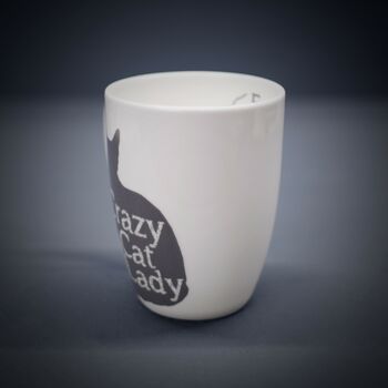 Crazy Cat Lady Bone China Mug Free Personalisation, 4 of 4