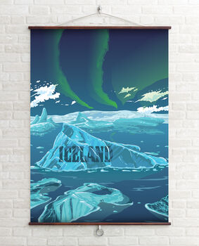 Iceland Travel Poster Art Print, 4 of 6