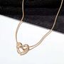 Timeless Love Gold Heart Necklace, thumbnail 3 of 4