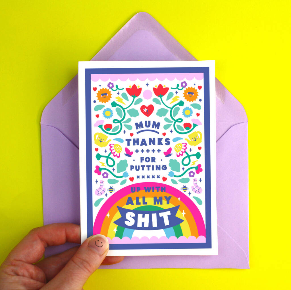 Happy Birthday Mum Funny Swearing Card By Paper Joy 