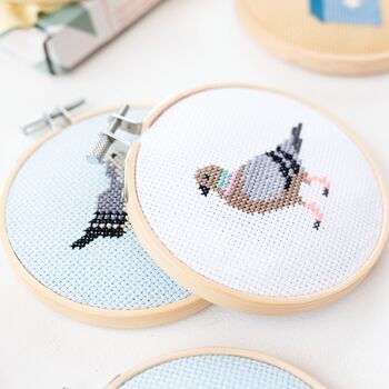 Pigeon Cross Stitch Kit, 3 of 3