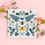 Fern And Bees Botanical Wrapping Paper, thumbnail 4 of 5
