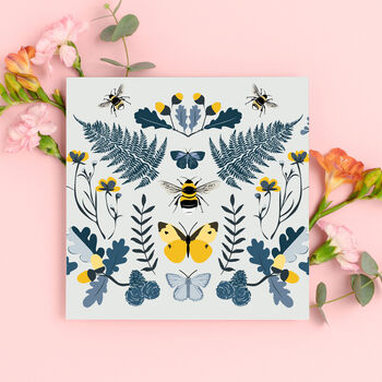 Fern And Bees Botanical Wrapping Paper, 4 of 5