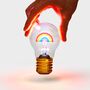 Rainbow Cordless Glass Lightbulb, thumbnail 1 of 4