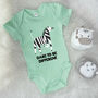 Dare To Be Different Zebra Jungle Babygrow, thumbnail 4 of 10
