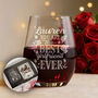 Best Girlfriend Or Wife Anniversary Or Valentine's Day Stemless Glass, thumbnail 1 of 7