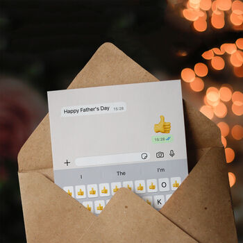Funny Father's Day Card Text Thumbs Up, 3 of 4