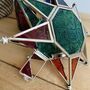 Moroccan Style Star Hanging Lantern Emerald Green, thumbnail 3 of 8