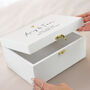 Personalised Gold Heart White Memory Box, thumbnail 3 of 5