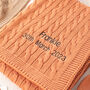 Personalised Toast Luxury Cotton Baby Blanket, thumbnail 9 of 12