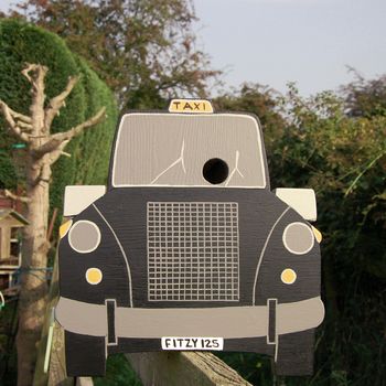 Personalised Taxi Bird Box, 6 of 8