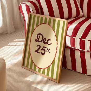 Dec 25th Christmas Wall Art, 6 of 9