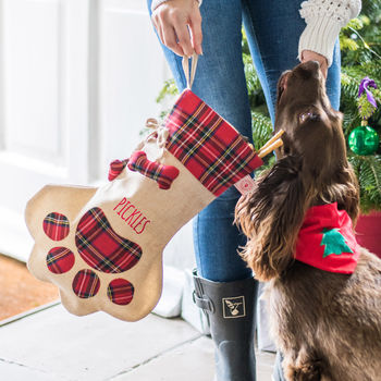 Personalised Filled Hessian Dog Stocking, 2 of 2