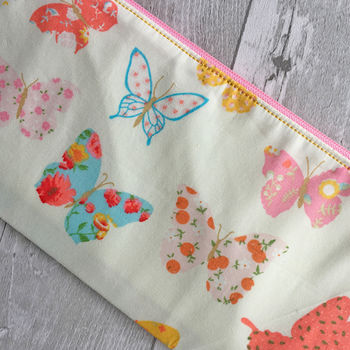 Children's Butterfly Fabric Pencil Case, 3 of 5