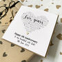 Personalised 5th Wooden Anniversary Card, thumbnail 1 of 7