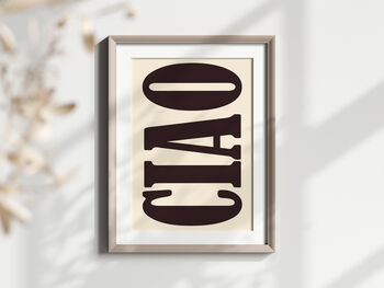 Ciao Typography Poster, 3 of 5