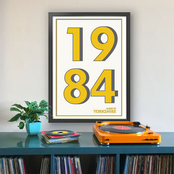 1984 Personalised Year Typography Print, 9 of 11