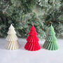 Geometric Christmas Tree Shape Soy Candle Festive Gifts, thumbnail 1 of 9