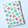 Tropical Monstera And Hibiscus Notebook, thumbnail 2 of 5