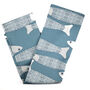 'Ocean Shoal' Grey Blue Pure Cotton Tea Towel, thumbnail 10 of 12