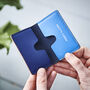 Personalised Leather Colour Block Card Holder, thumbnail 4 of 7