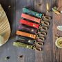 Personalized Leather Clasp Keyring And Keychain, thumbnail 1 of 11